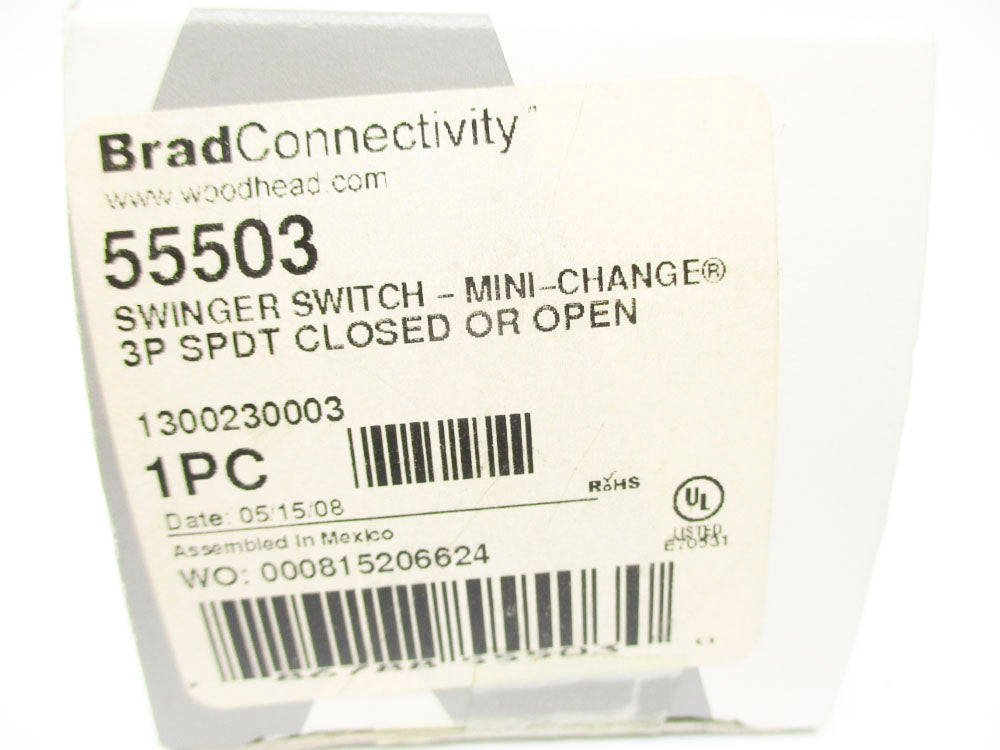 DANIEL WOODHEAD 55503 1300230003 125/250VAC 10A NSMP