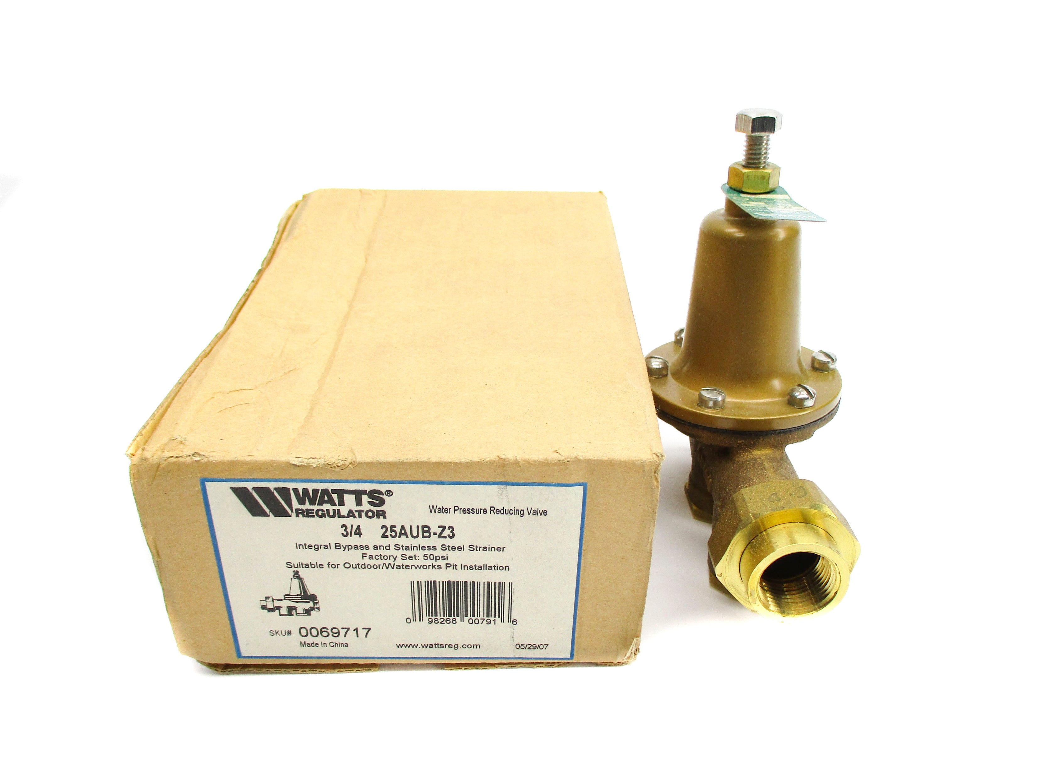 WATTS 0069717 25AUB-Z3-3/4 25-75PSI NSMP