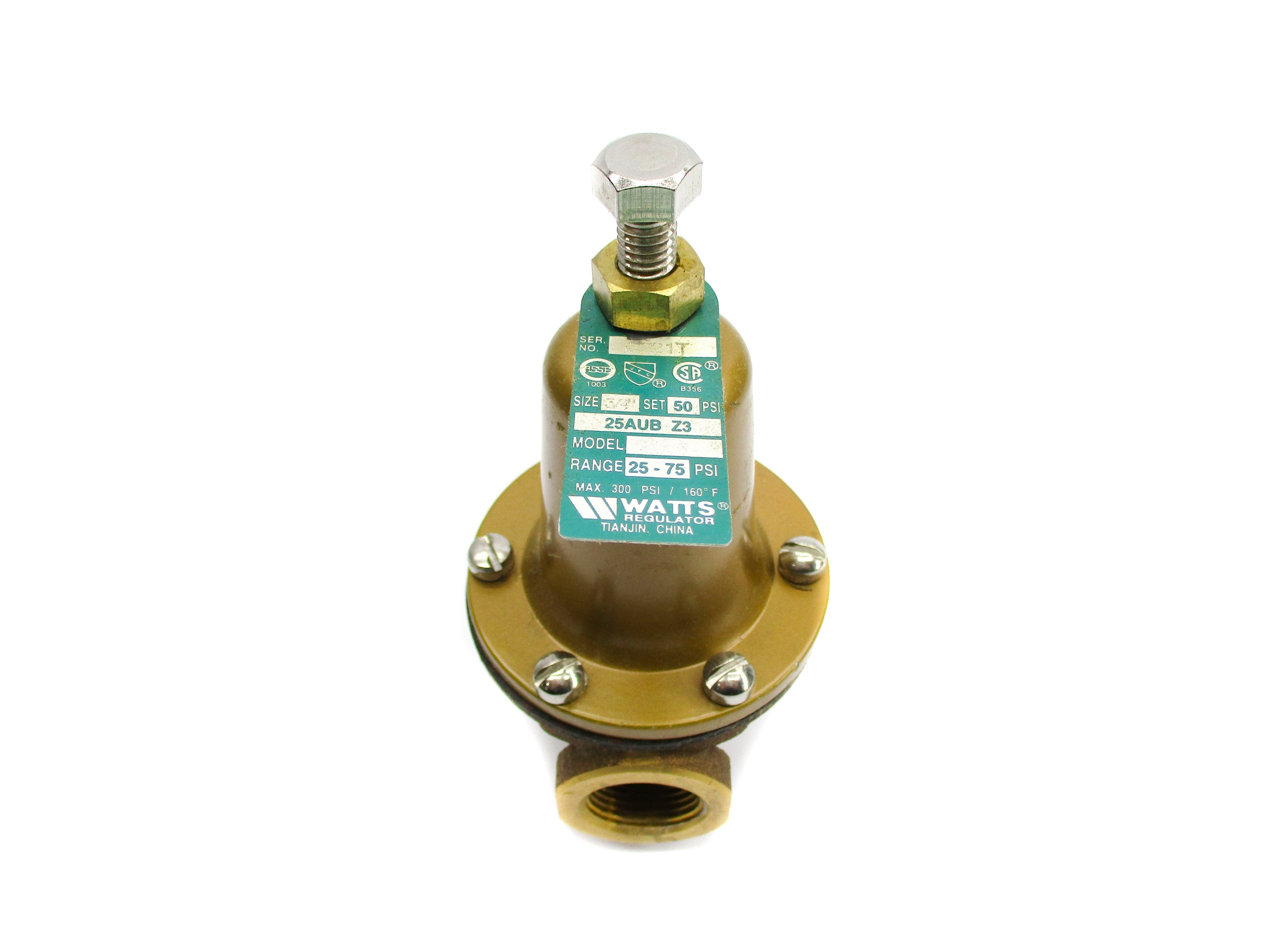 WATTS 0069717 25AUB-Z3-3/4 25-75PSI NSMP