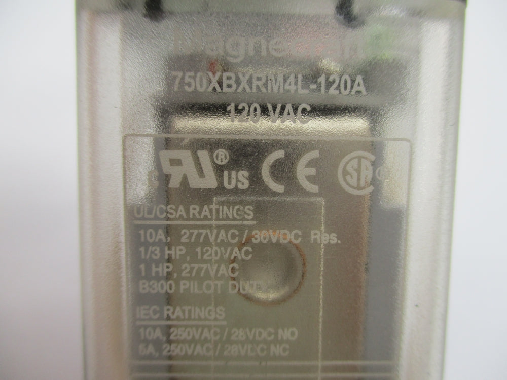 SCHNEIDER ELECTRIC 750XBXRM4L-120A 10A 120VAC UNMP