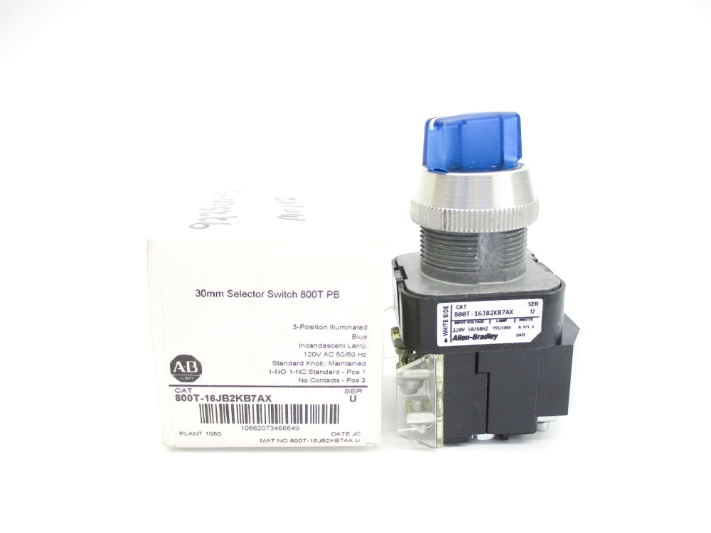 ALLEN BRADLEY 800T-16JB2KB7AX SER. U (WH) NSMP