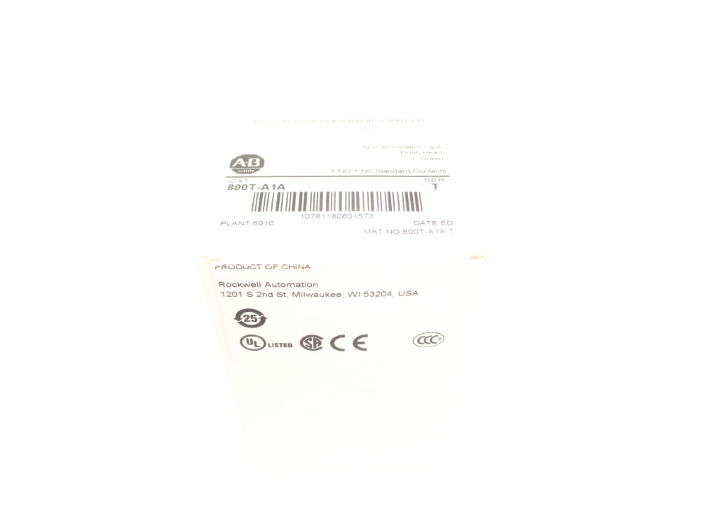 ALLEN BRADLEY 800T-A1A SER. T (WH) NSFS