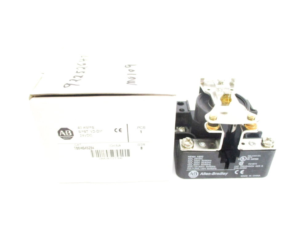 ALLEN BRADLEY 700-HG45Z24 SER. B 24VDC 40A (WH) NSMP