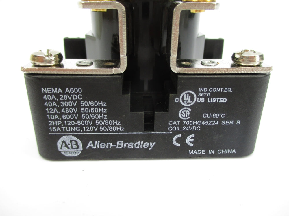 ALLEN BRADLEY 700-HG45Z24 SER. B 24VDC 40A (WH) NSMP