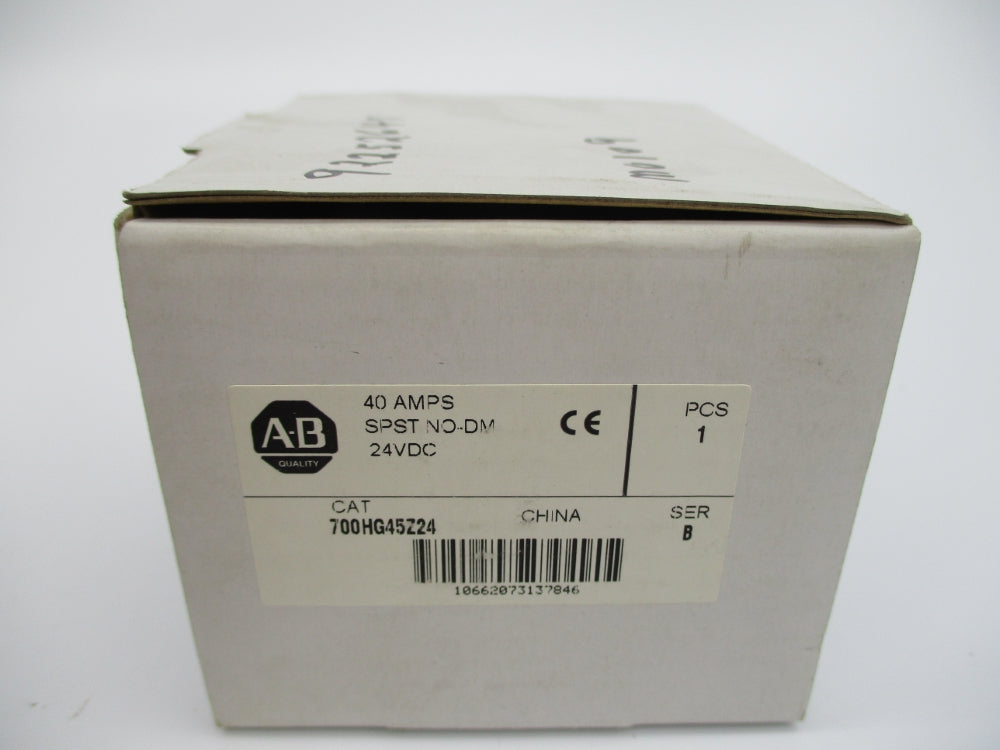 ALLEN BRADLEY 700-HG45Z24 SER. B 24VDC 40A (WH) NSMP