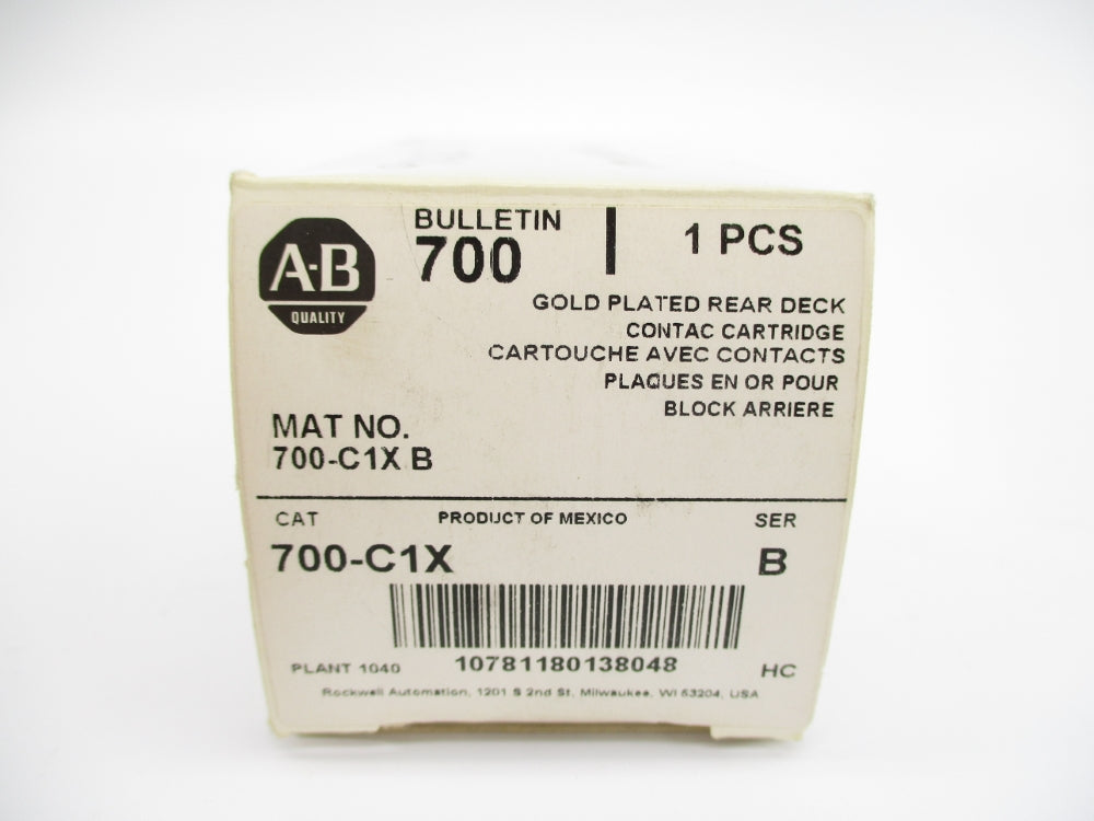 ALLEN BRADLEY 700-C1X SER. B (WH) NSMP