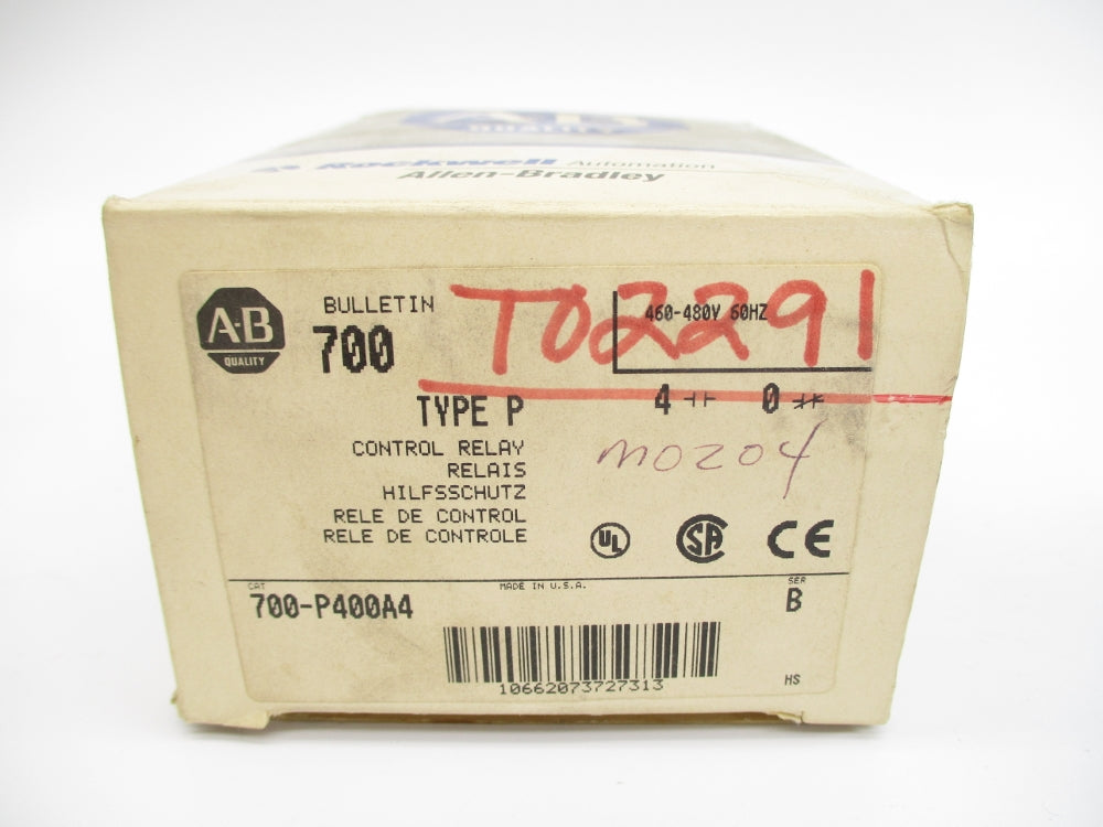 ALLEN BRADLEY 700-P400A4 SER. B 460-480V (GY/BL) NSMP