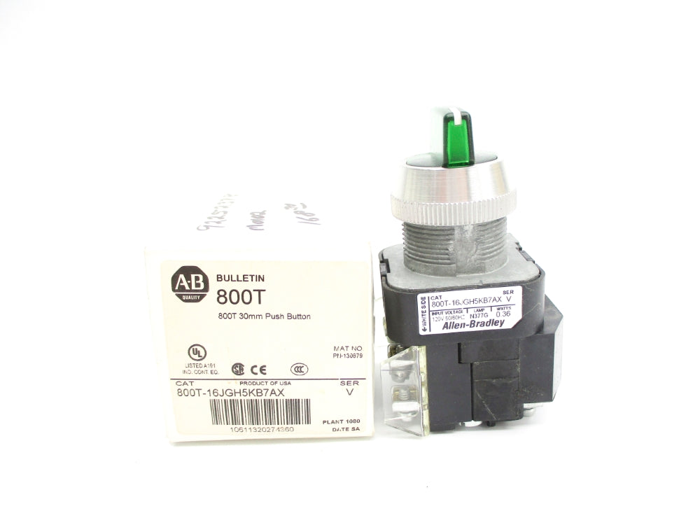ALLEN BRADLEY 800T-16JGH5KB7AX SER. V (WH) NSMP