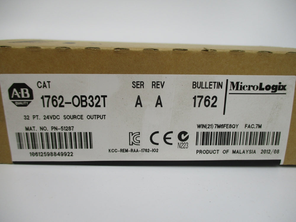 ALLEN BRADLEY 1762-OB32T SER. A DATE: 2012 NSFS
