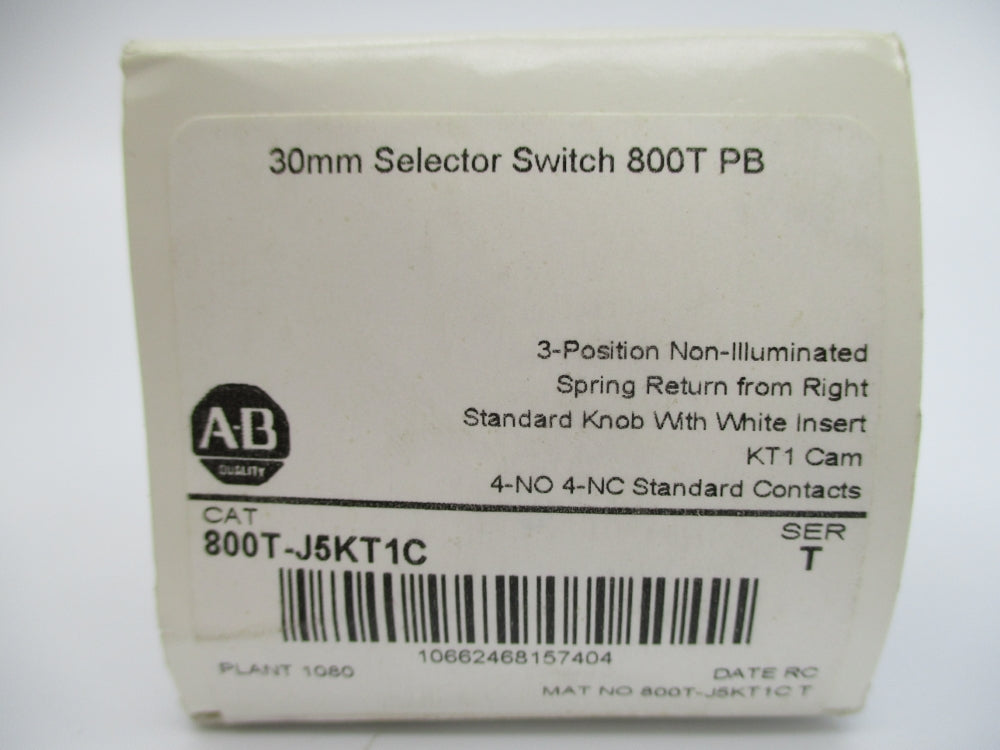 ALLEN BRADLEY 800T-J5KT1C SER. T (WH) NSMP