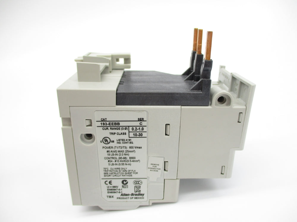 ALLEN BRADLEY 193-EEBB SER. C 600V 0.2-1.0A (BR/WH) NSMP