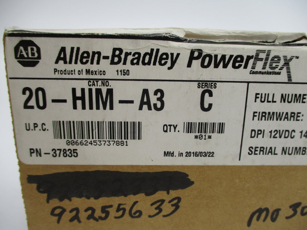 ALLEN BRADLEY 20-HIM-A3 SER. C F/W V6.001 12VDC NSMP