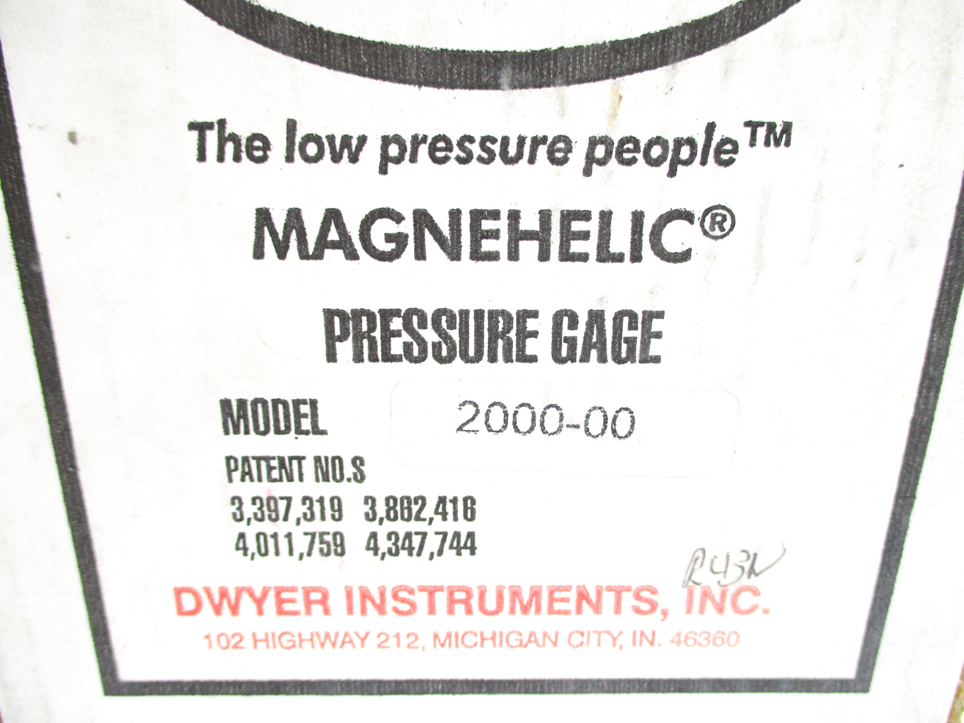 DWYER 2000-00 0-.25PSI NSMP