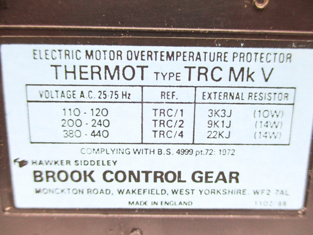 BROOK CONTROL GEAR TRCMKV NSNP