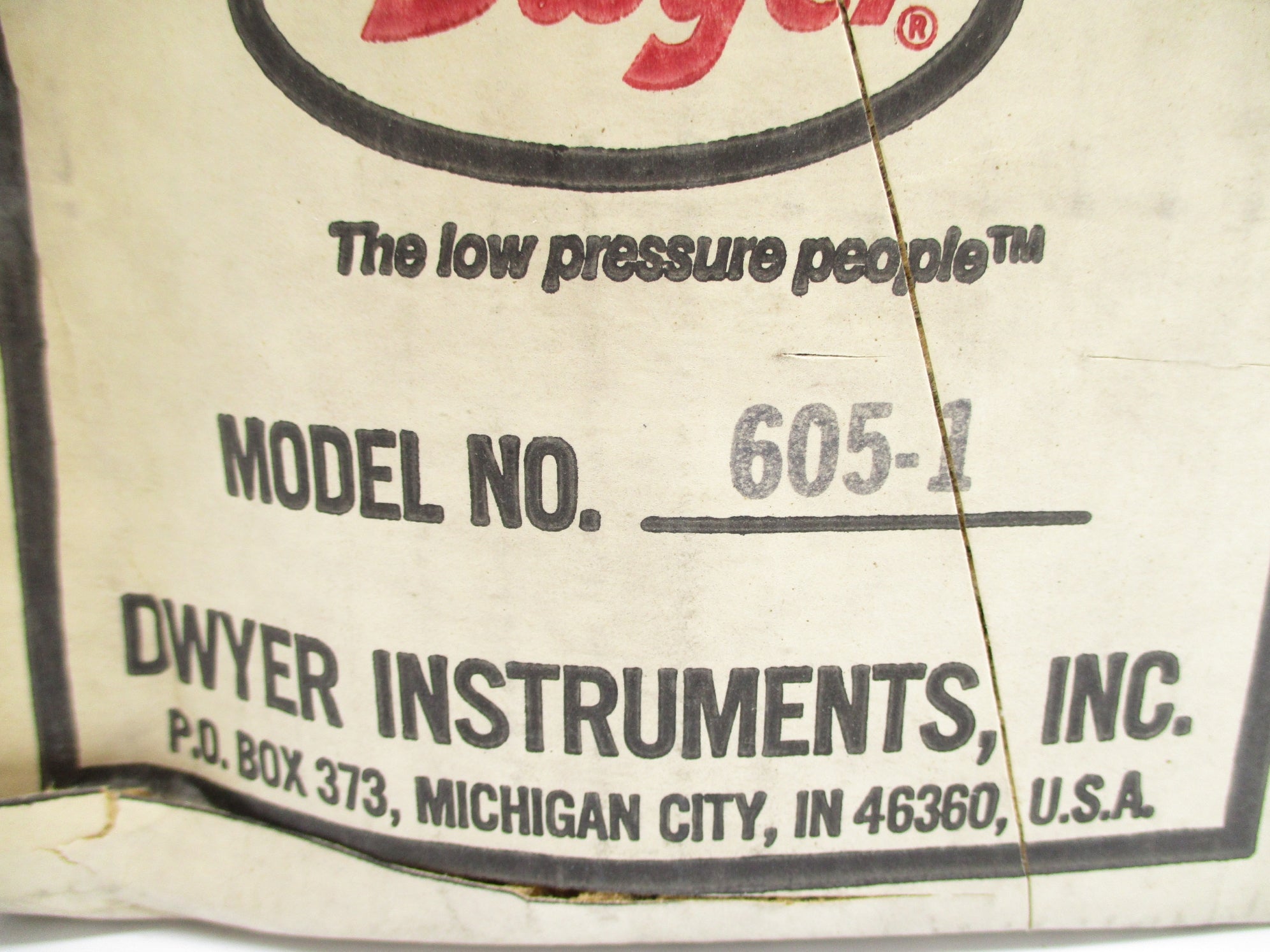 DWYER 605-1 0-25PSI NSFS