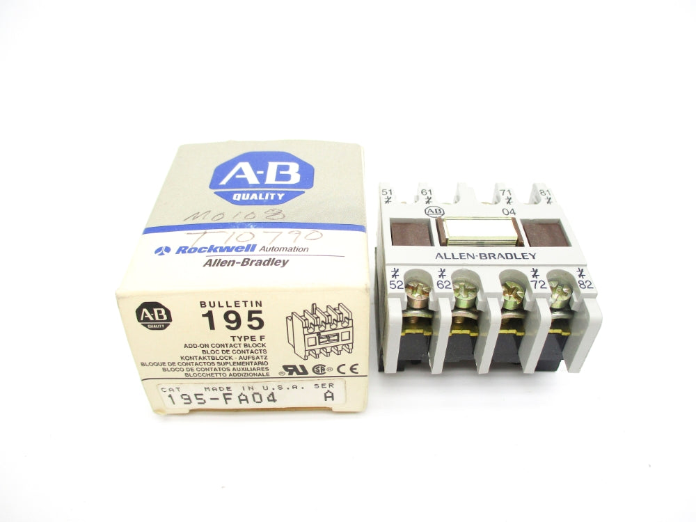 ALLEN BRADLEY 195-FA04 SER. A (GY/BL) NSMP