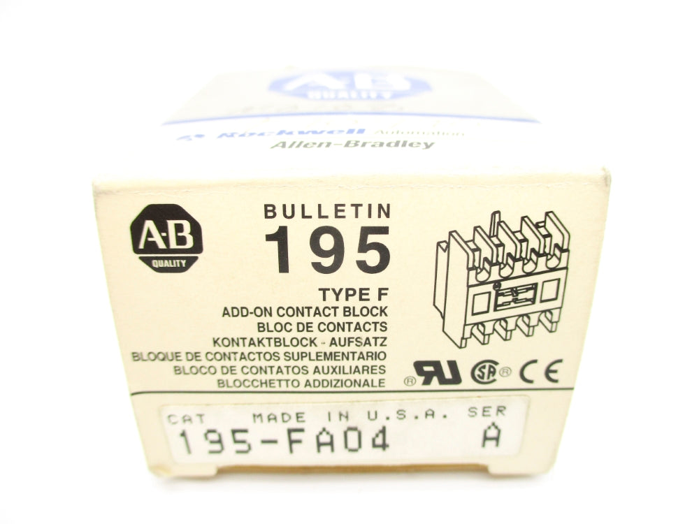 ALLEN BRADLEY 195-FA04 SER. A (GY/BL) NSMP