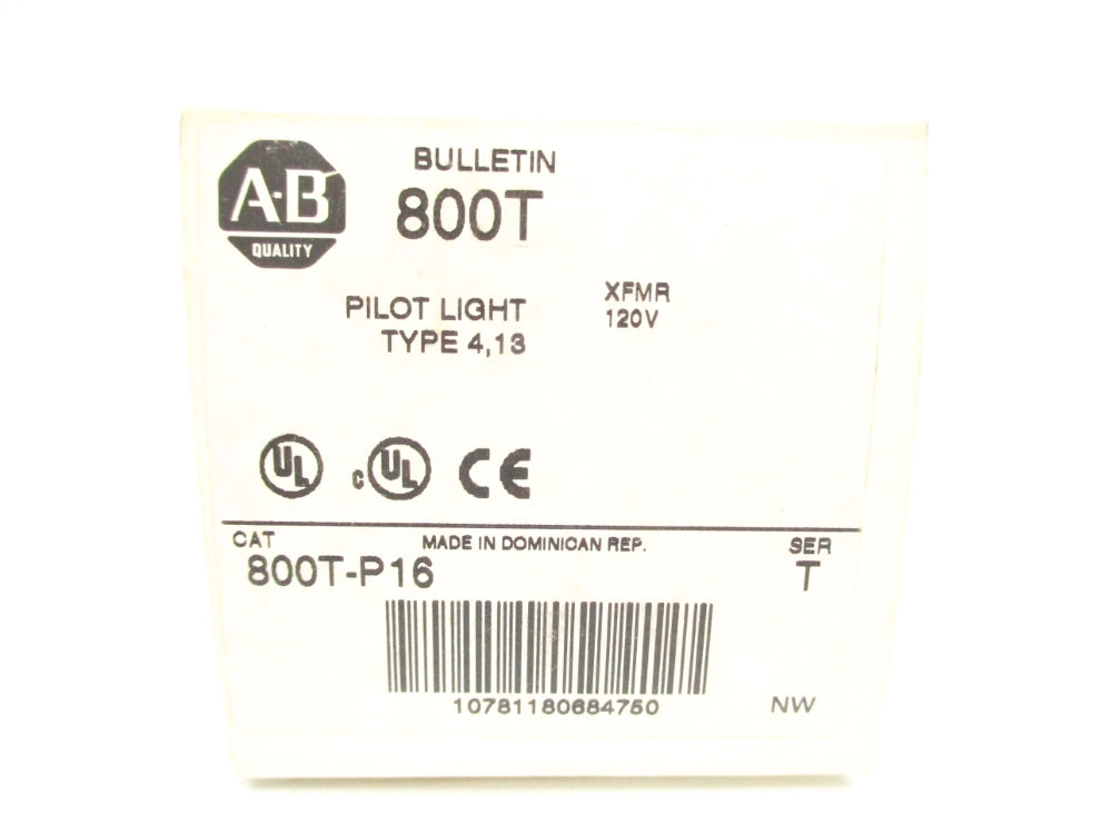 ALLEN BRADLEY 800T-P16 SER. T (WH) NSMP