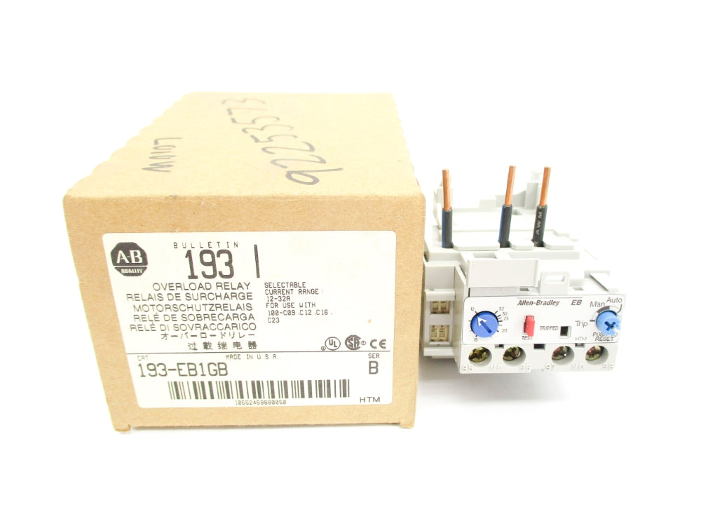 ALLEN BRADLEY 193-EB1GB SER. B 690V 12-32A (BR/WH) NSMP