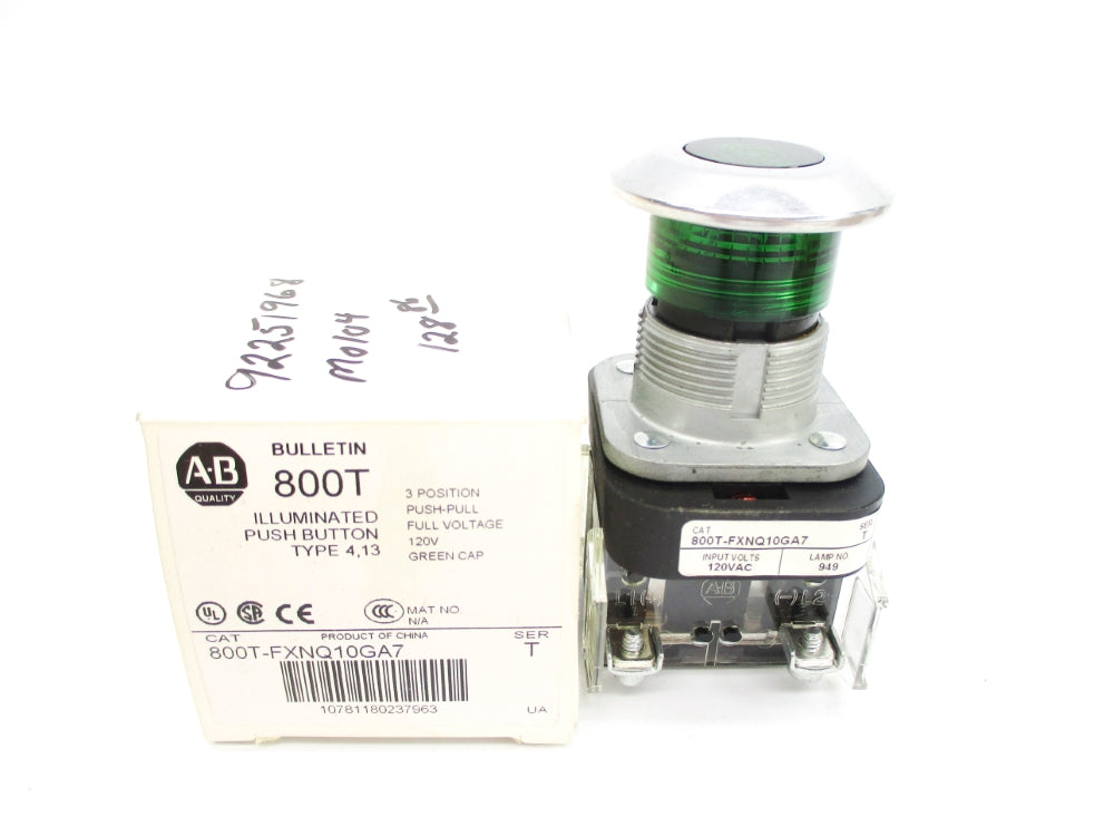 ALLEN BRADLEY 800T-FXNQ10GA7 SER. T (WH) NSMP