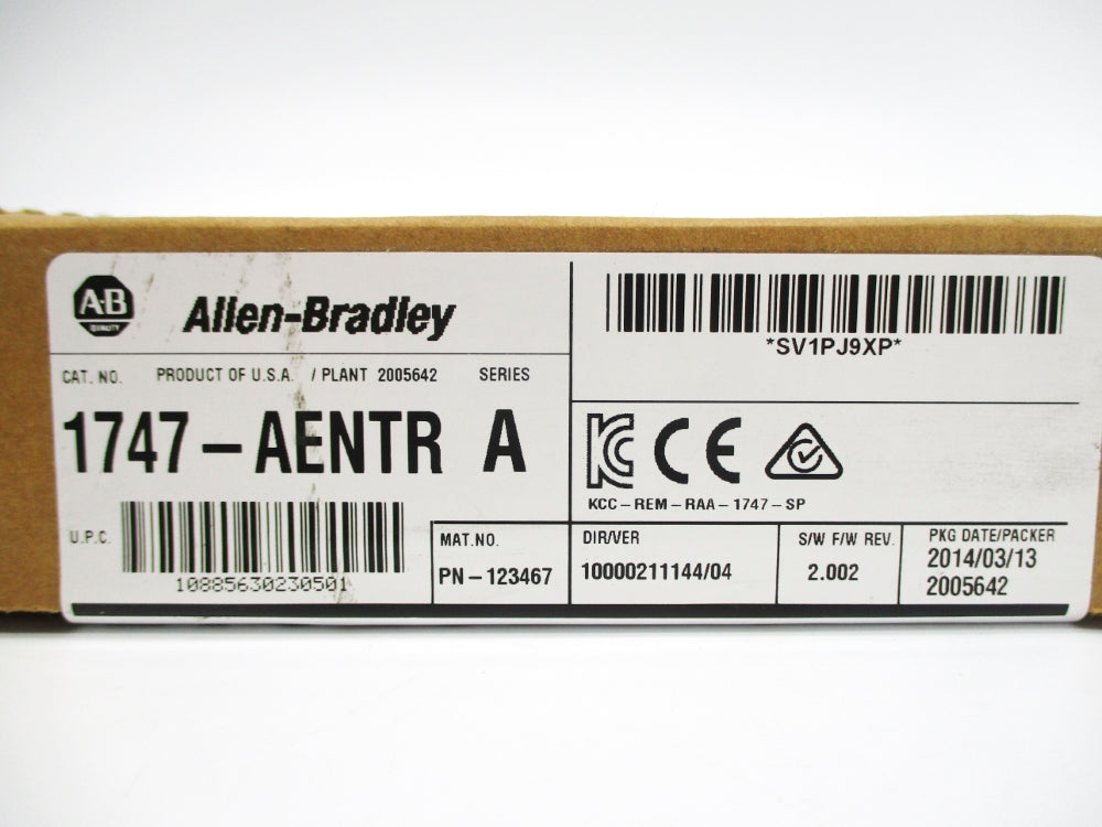 ALLEN BRADLEY 1747-AENTR SER. A F/W 2.002 DATE: 2014 NSFS