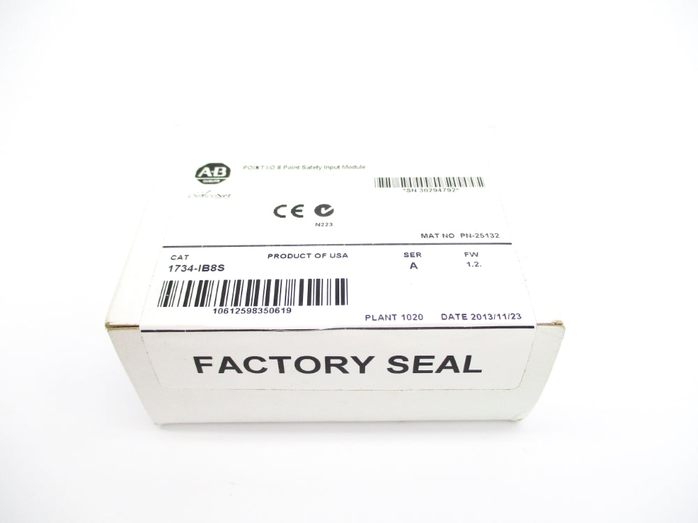 ALLEN BRADLEY 1734-IB8S SER. A F/W 1.2 DATE: 2013 NSFS