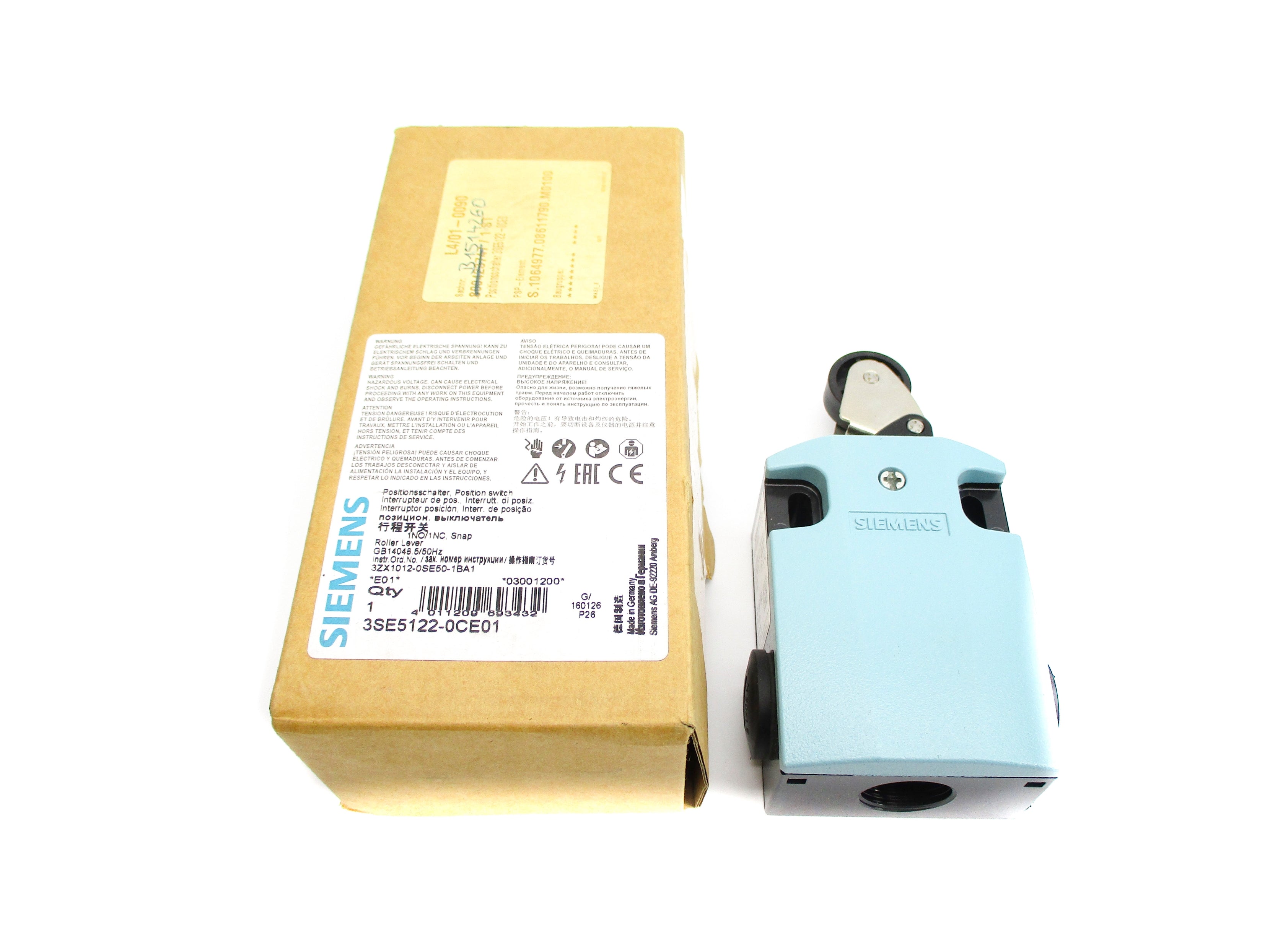SIEMENS 3SE5122-0CE01 400V 6A NSMP