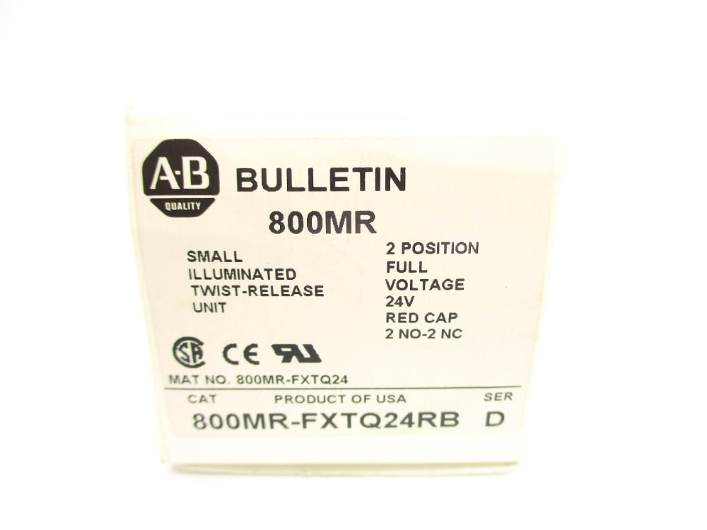 ALLEN BRADLEY 800MR-FXTQ24RB SER. D (WH) NSMP