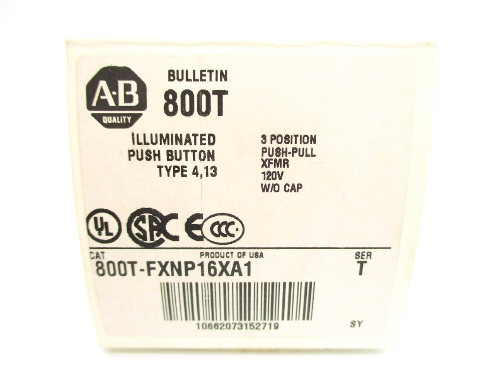ALLEN BRADLEY 800T-FXNP16XA1 SER. T (WH) NSMP