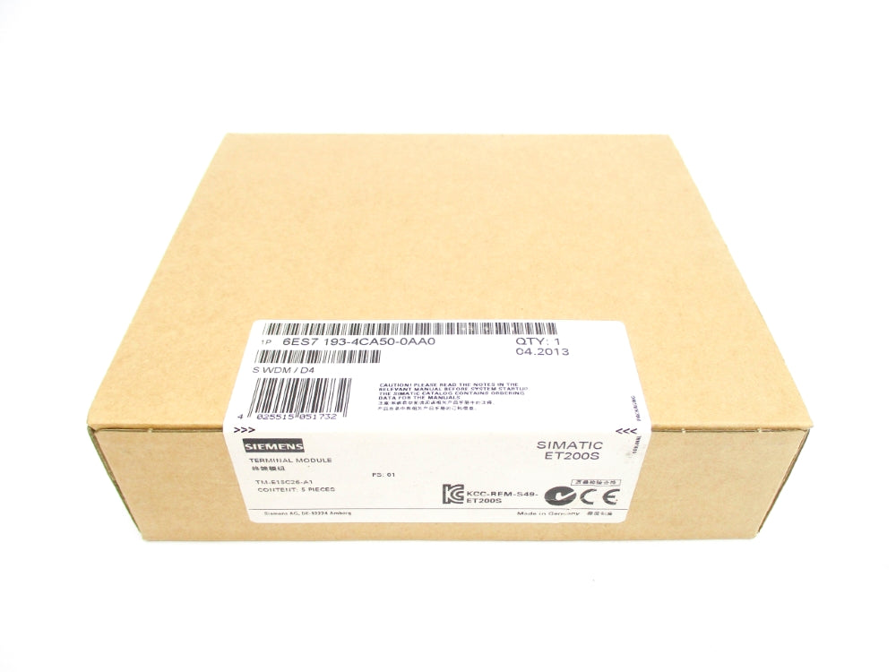 SIEMENS 6ES7193-4CA50-0AA0 (PKG OF 5) NSFS