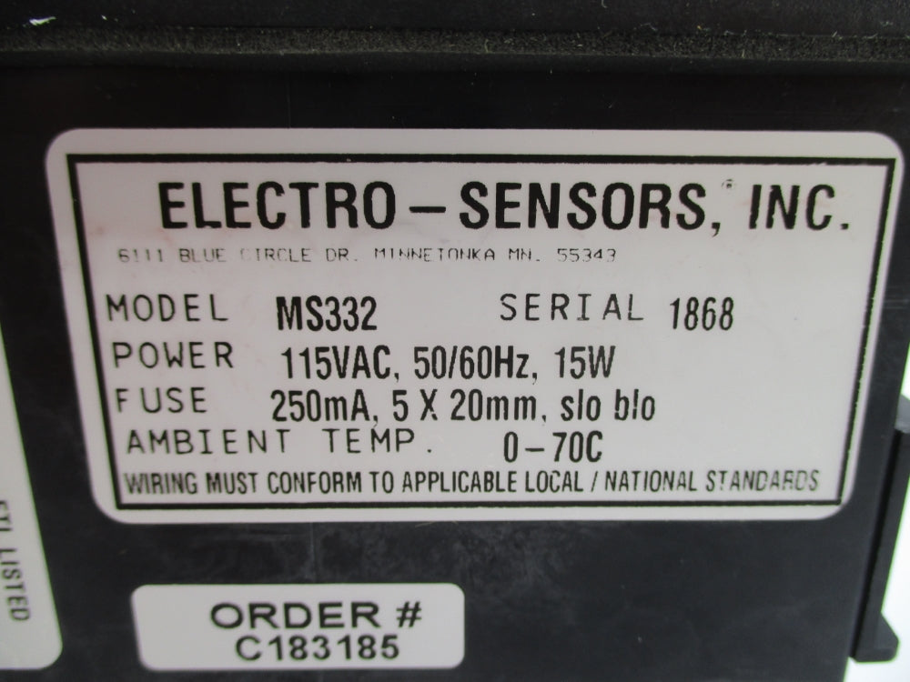 ELECTRO-SENSORS MS332 NSNP
