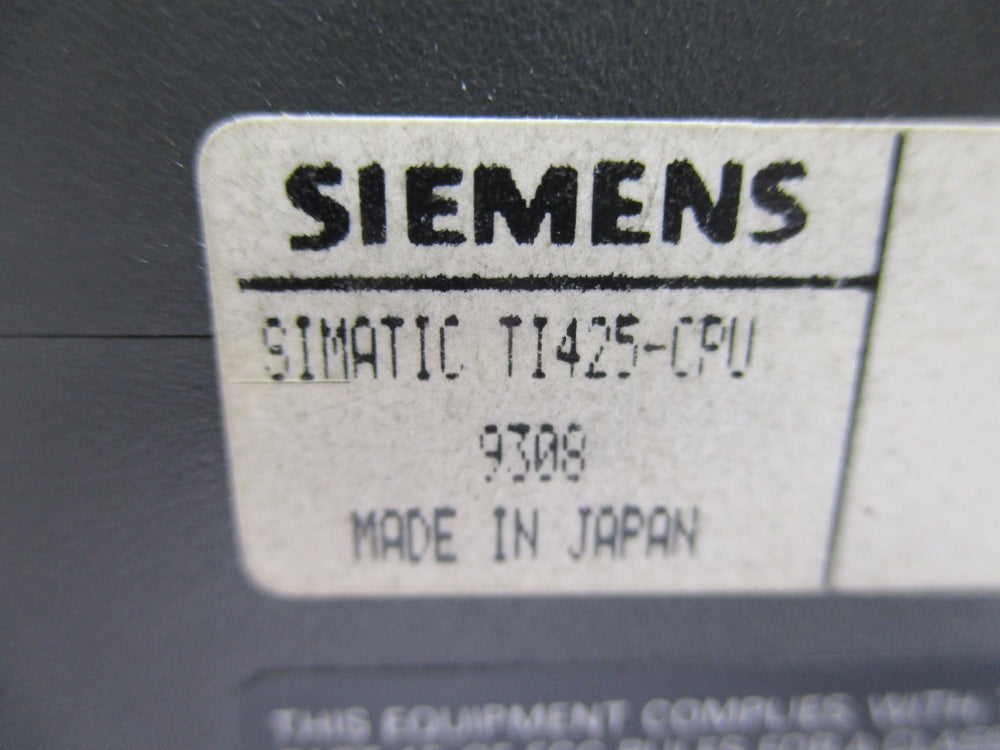 SIEMENS TI425-CPU UNMP