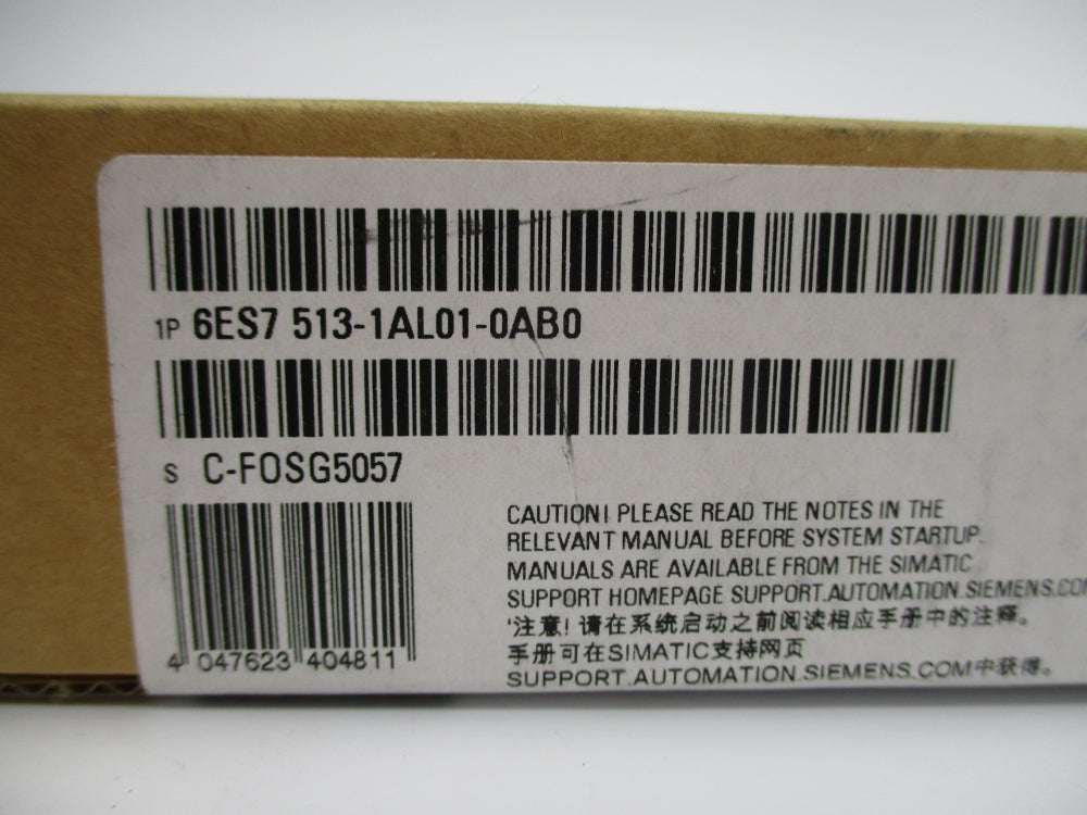 SIEMENS 6ES7513-1AL01-0AB0 NSFS