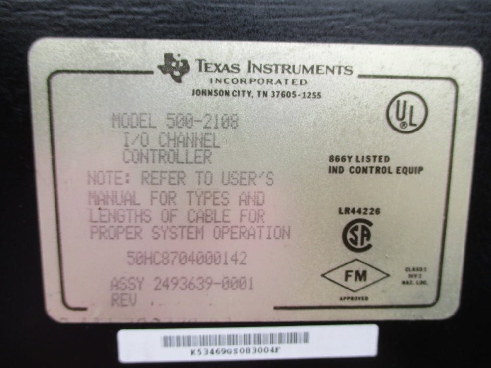 TEXAS INSTRUMENTS 500-2108 UNMP