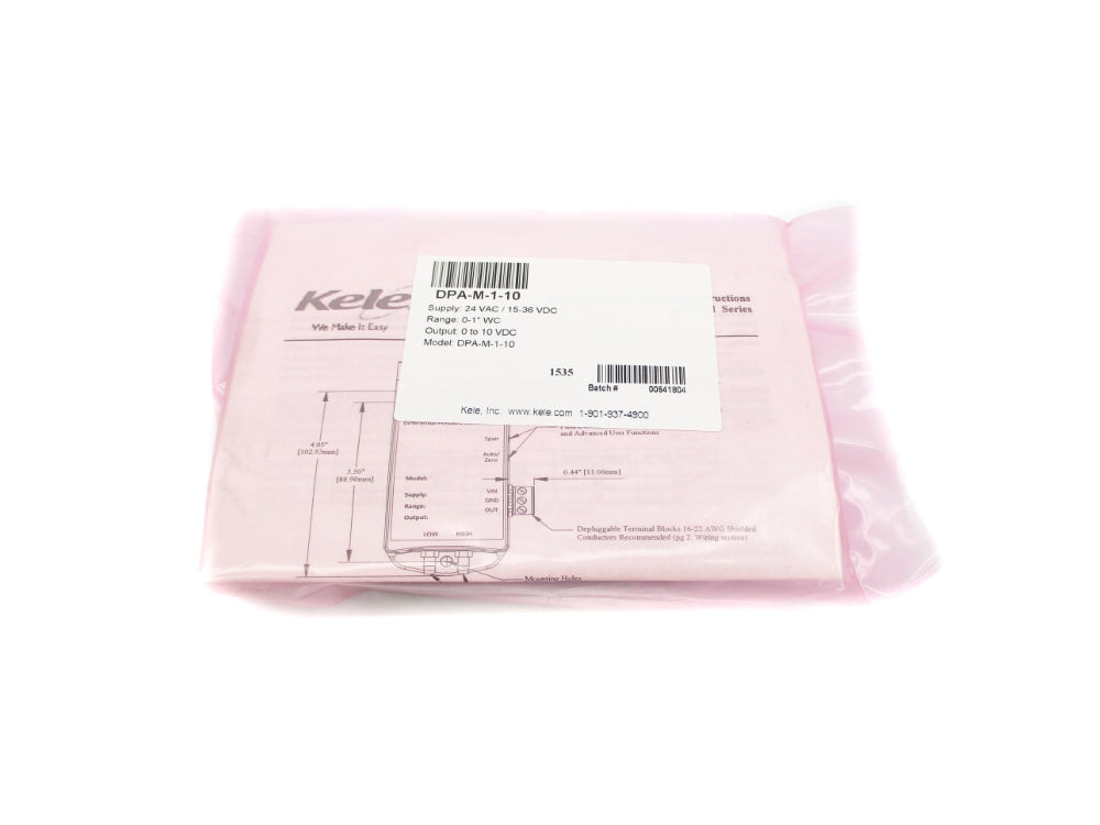 KELE DPA-M-1-10 0-1"WC NSMP