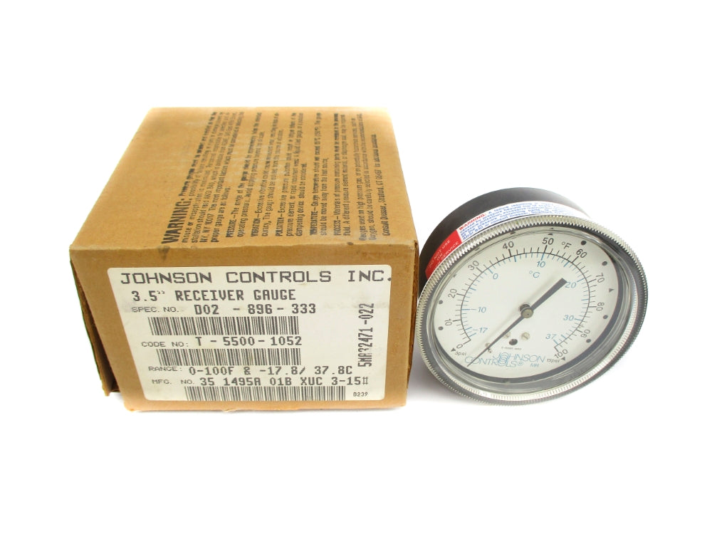 JOHNSON CONTROLS T-5500-1052 0-100F NSMP