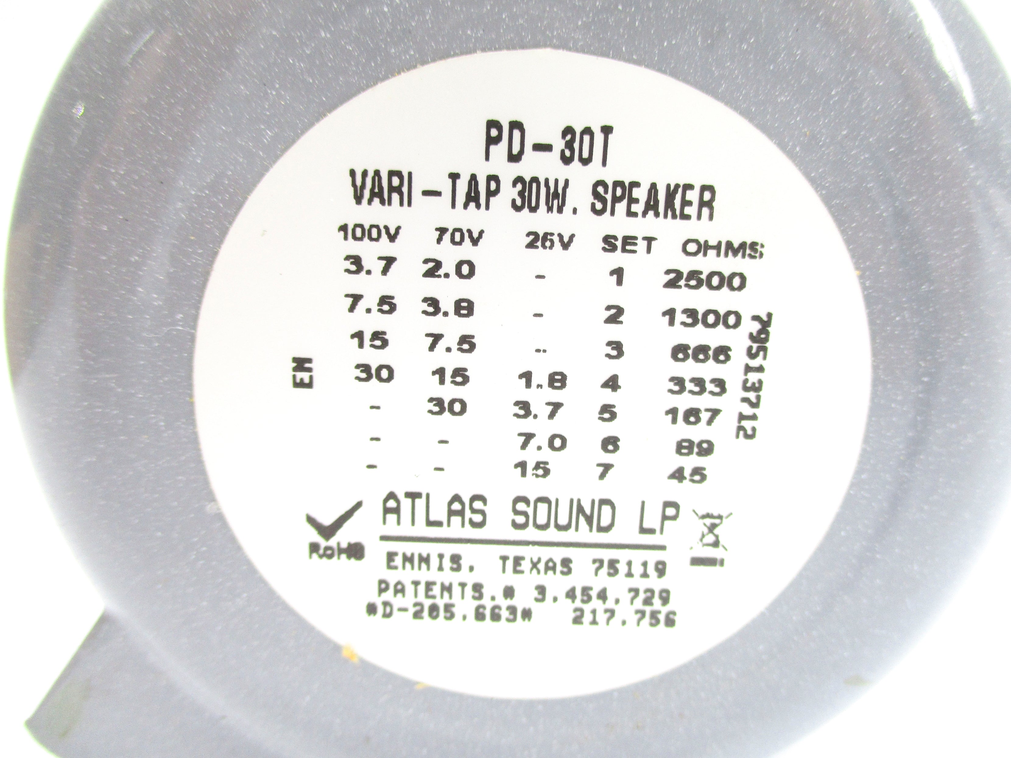 ATLAS SOUND PD-30T NSNP