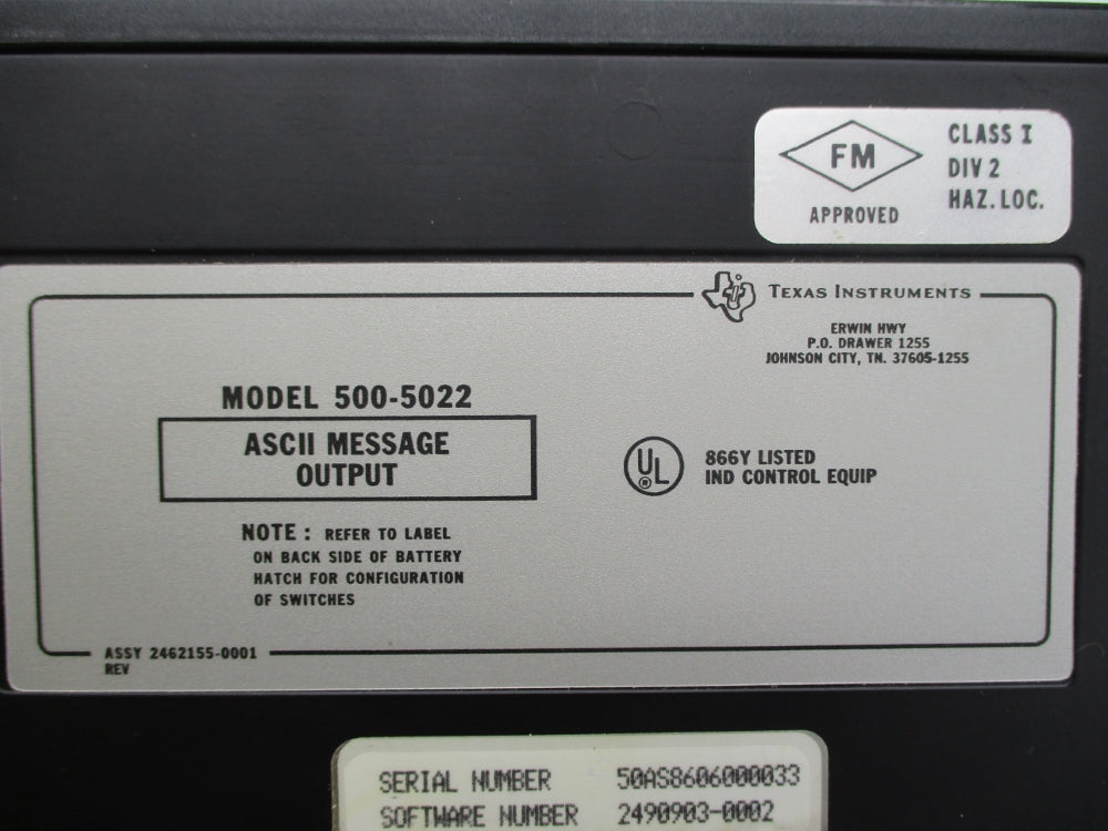 TEXAS INSTRUMENTS 500-5022 UNMP
