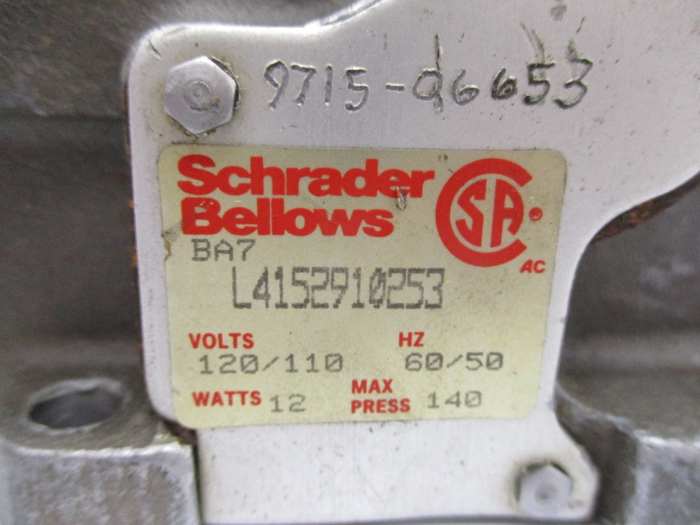 SCHRADER BELLOWS L4152910253 110/120V UNMP