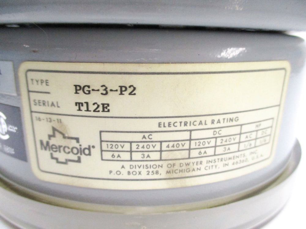 MERCOID PG-3-P2 15PSIG NSNP