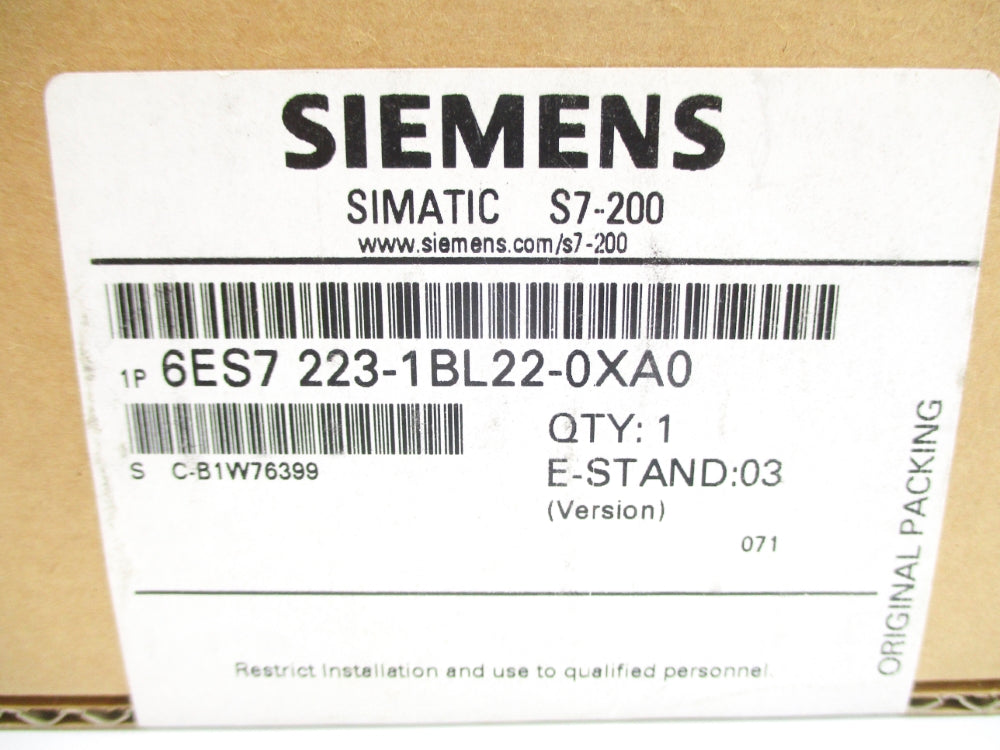 SIEMENS 6ES7223-1BL22-0XA0 NSFS