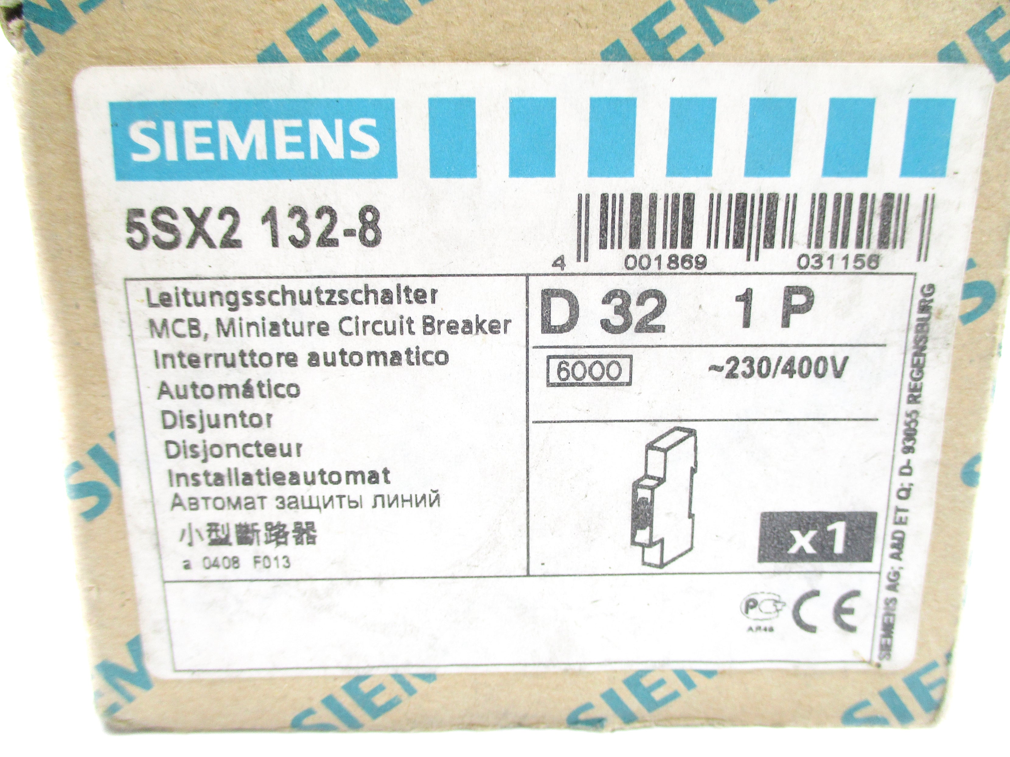 SIEMENS 5SX2132-8 230/400V 32A NSMP