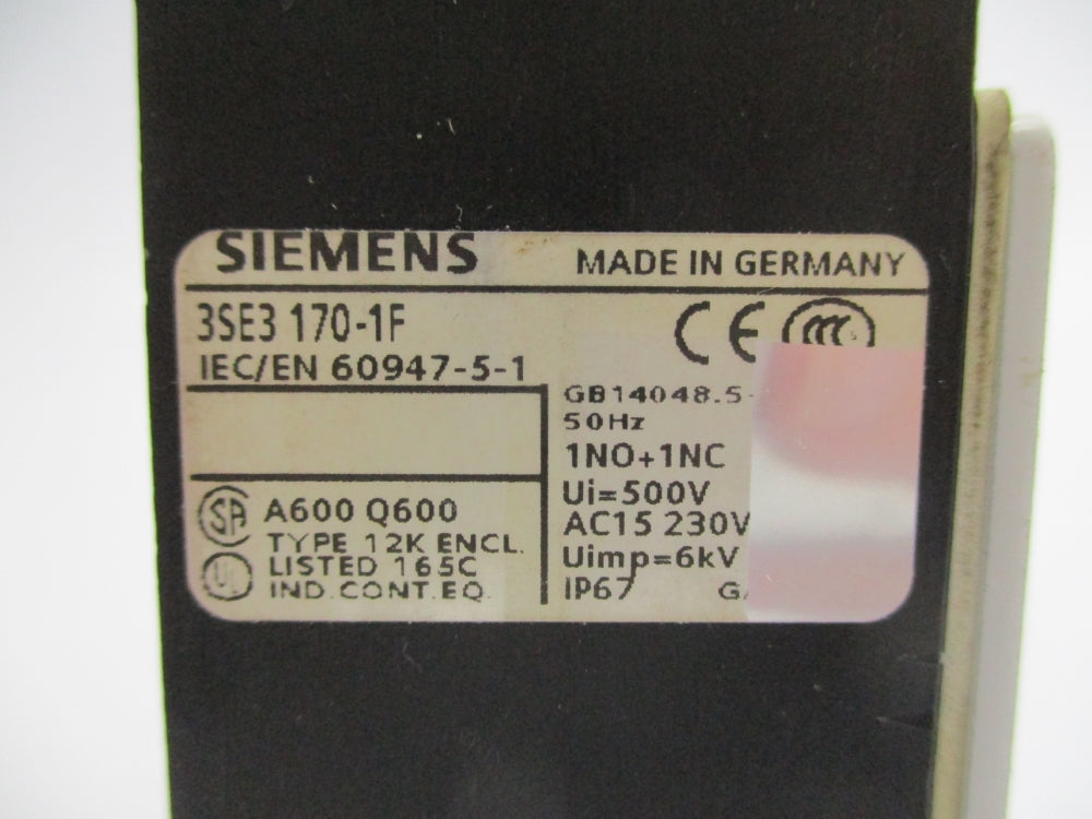 SIEMENS 3SE3170-1F UNMP