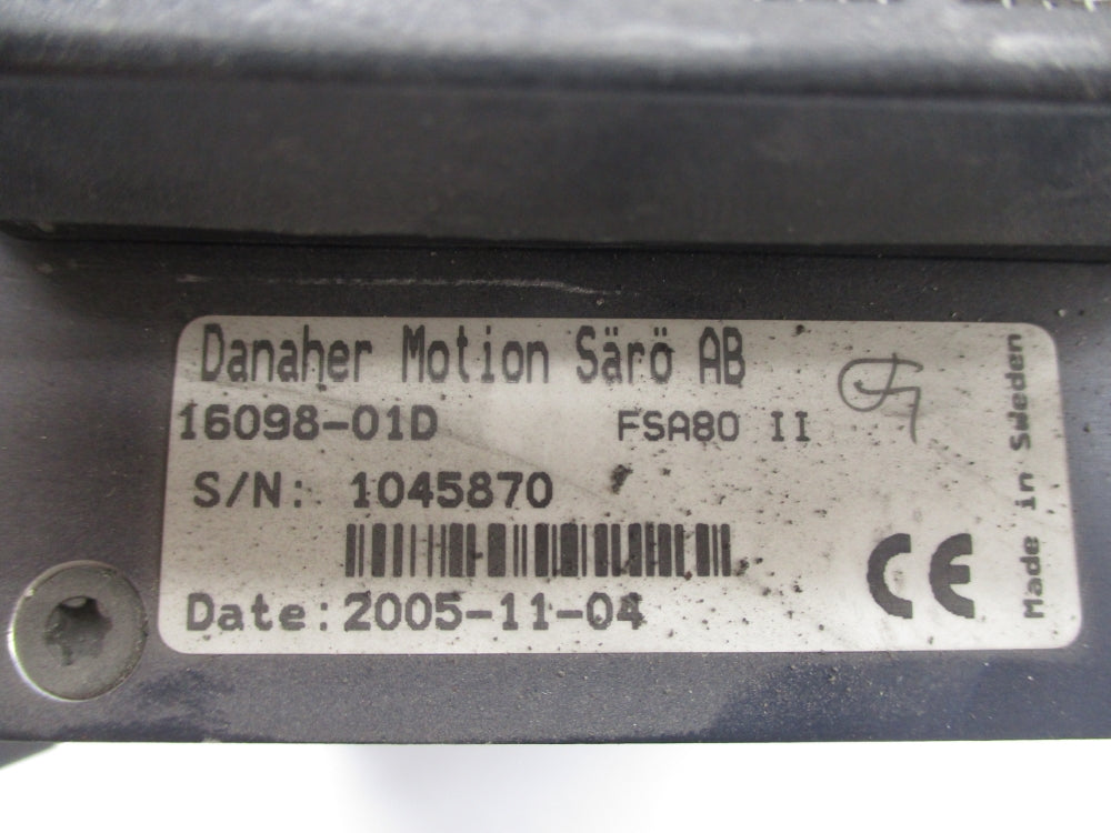 DANAHER MOTION FSA80II 16098-01D UNMP