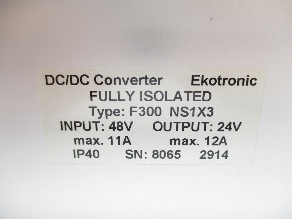 EKOTRONIC F300NS1X3 UNMP
