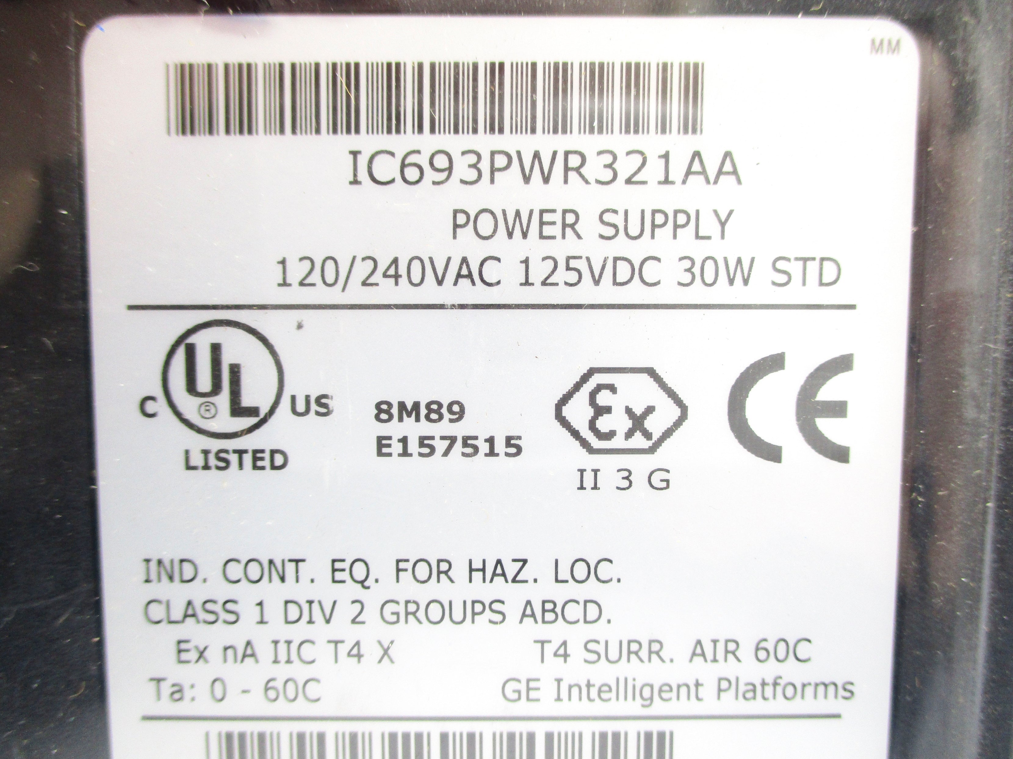 GENERAL ELECTRIC IC693PWR321AA NSFS