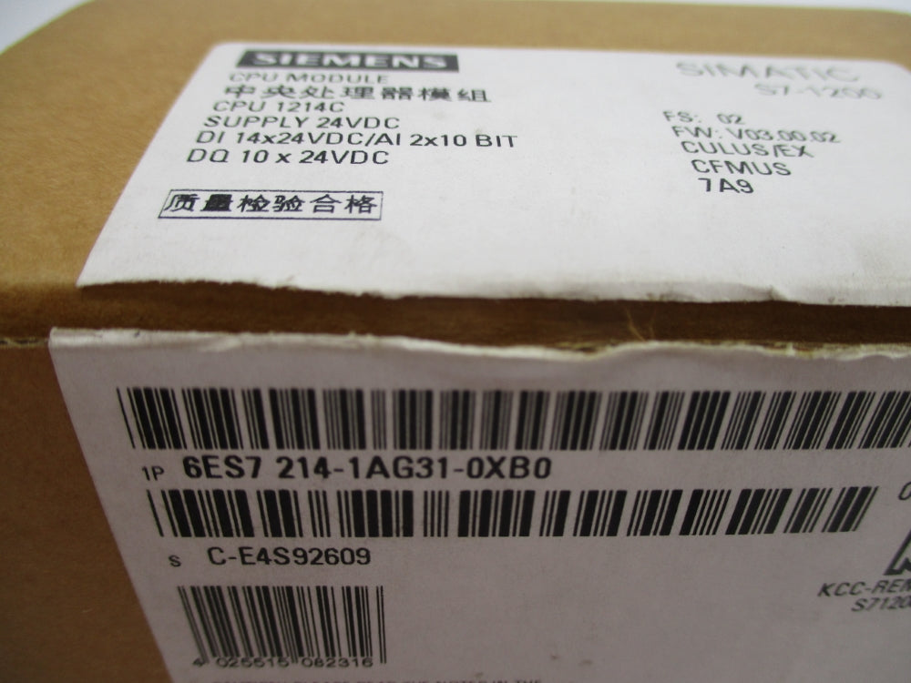 SIEMENS 6ES7214-1AG31-0XB0 NSMP