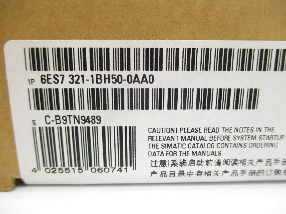 SIEMENS 6ES7321-1BH50-0AA0 NSFS