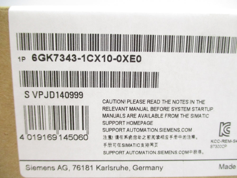 SIEMENS 6GK7343-1CX10-0XE0 NSFS