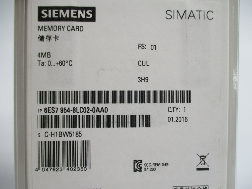 SIEMENS 6ES7954-8LC02-0AA0 NSMP
